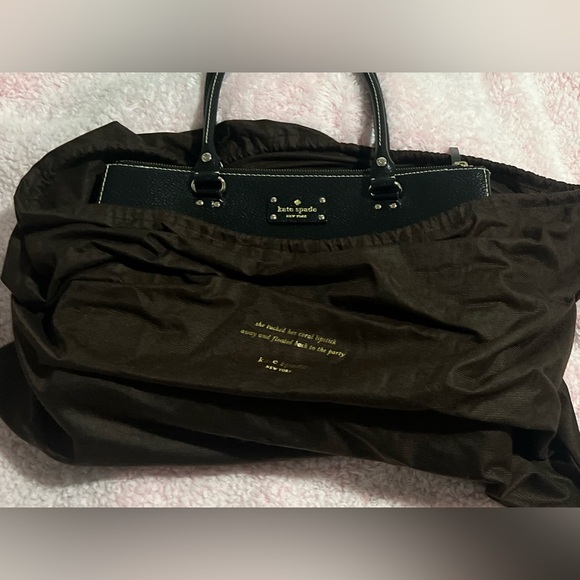 Kate Spade Large Black Tote with Dust Cover - Picture 2 of 16